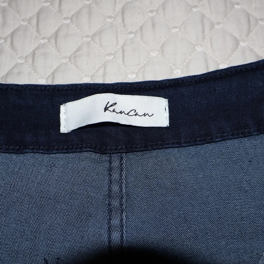 KanCan High-Rise Women's Dark Blue Flare Jeans - Picture 3 of 6